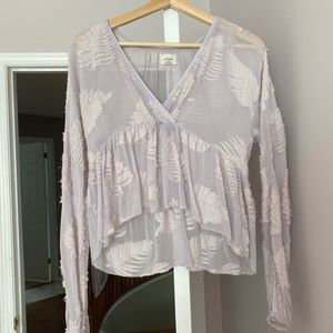 Aritzia peplum blouse